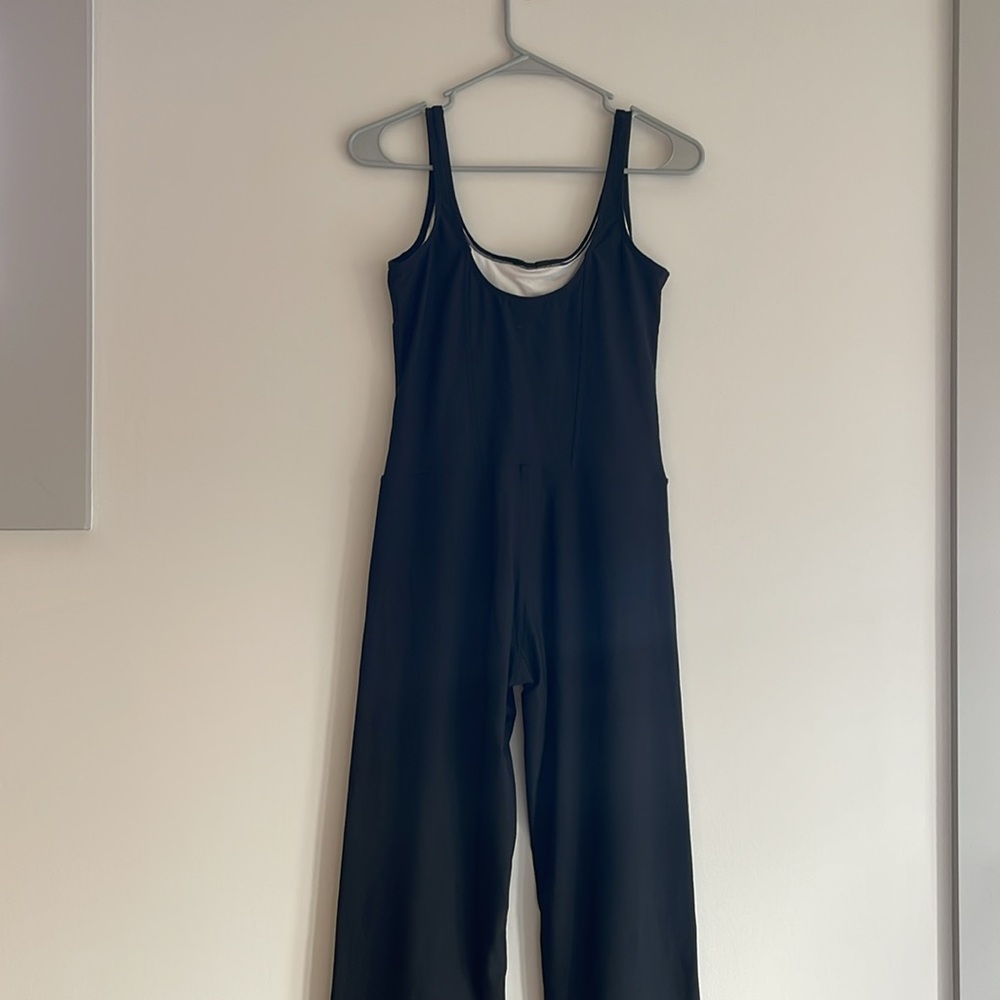 Nike activewear athleisure flare leg jumpsuit small corset style top yoga - Picture 4 of 10
